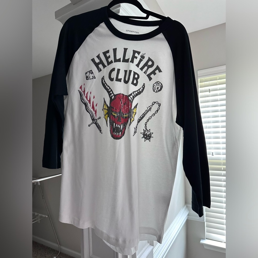Unisex Stranger Things Hellfire Club Long Sleeve Shirt